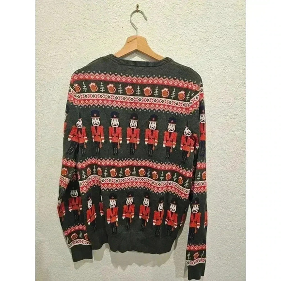 14th And Union Holiday Jacquard Trim Nutcracker Jacquard sz Large - Picture 3 of 3